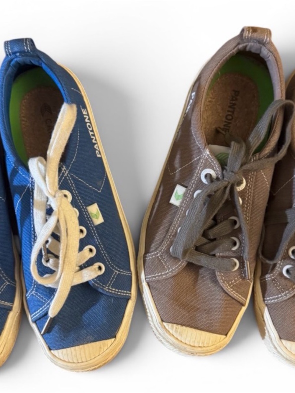 Cariuma Canvas Sneakers in Blue and Brown